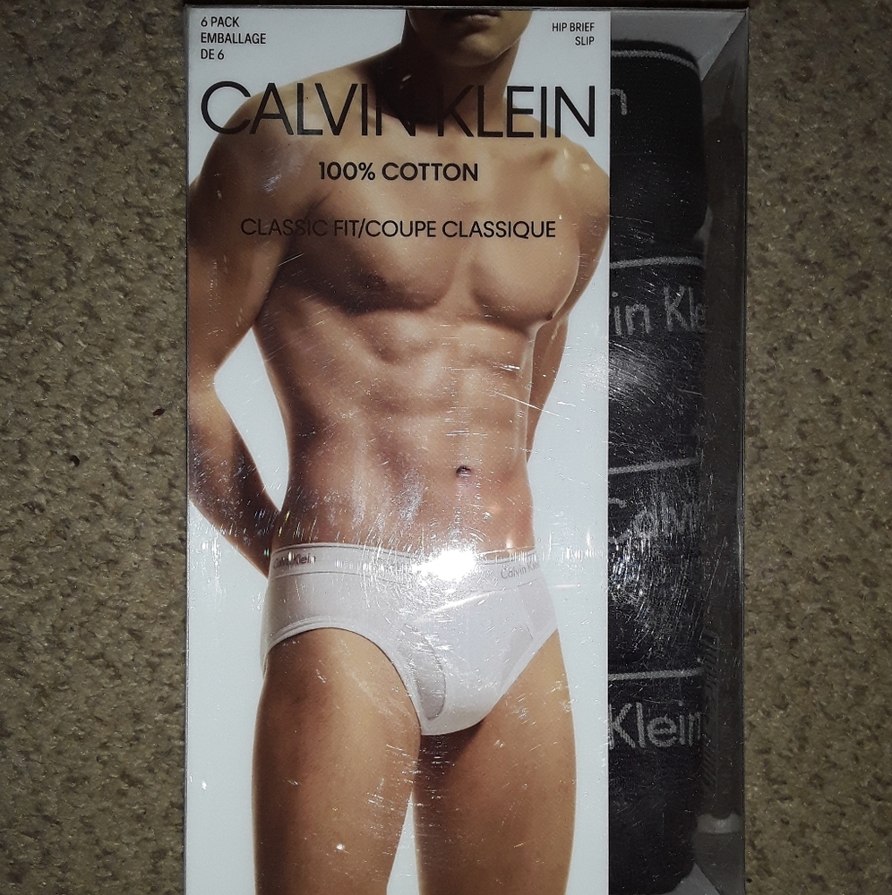 New 6 Pack of Black Briefs